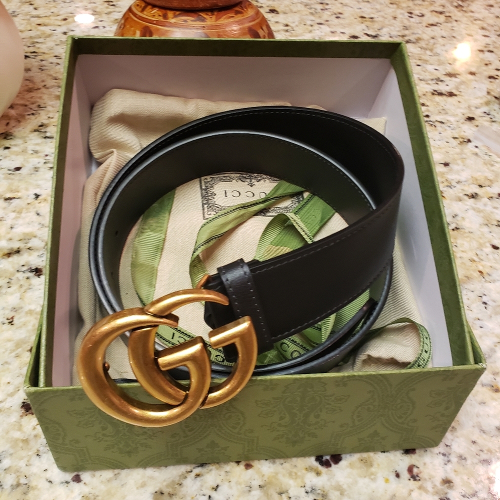 Gucci marmont double G belt